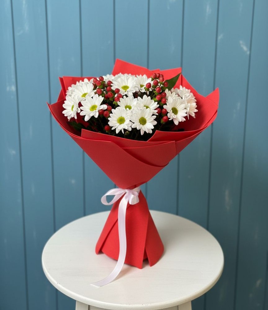 Букет цветов из: Хризантемы в Кизляре Республики Северная Осетия-Алания