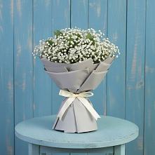 Букет цветов из:  Гипсофила в Кизляре Республики Северная Осетия-Алания