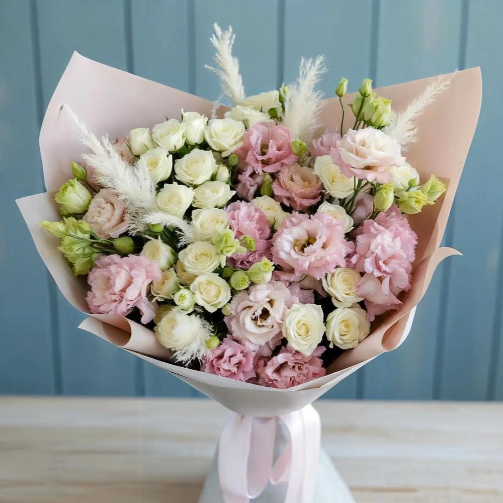 Букет цветов из: Альстромерии и Розы в Кизляре Республики Северная Осетия-Алания