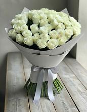 Букет 35 Белых роз в Кизляре Республики Северная Осетия-Алания