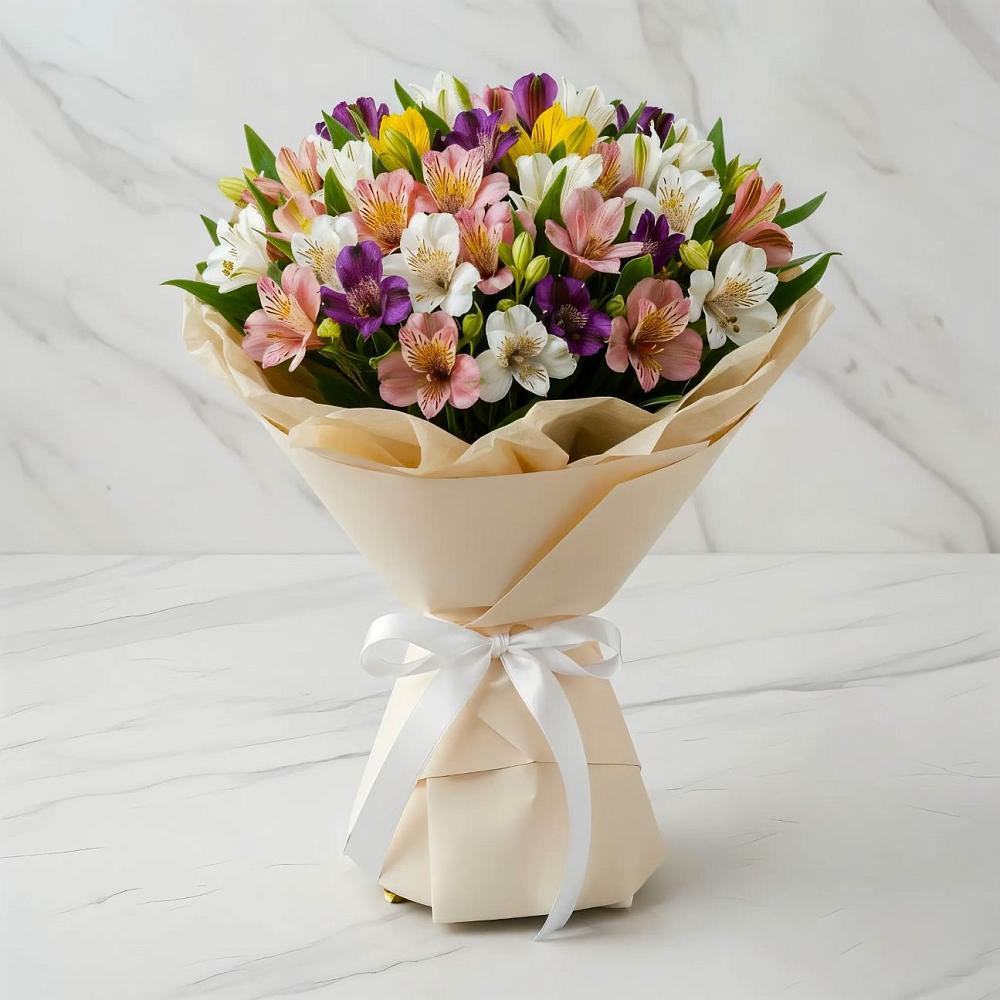 Букет цветов из: Альстромерии в Кизляре Республики Северная Осетия-Алания