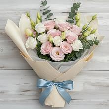 Букет цветов из:  Лизиантусы #REPLACE_PRED# Кизляре Республики Северная Осетия-Алания