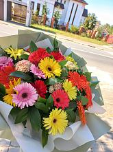 Букет цветов из:  Герберы #REPLACE_PRED# Кизляре Республики Северная Осетия-Алания