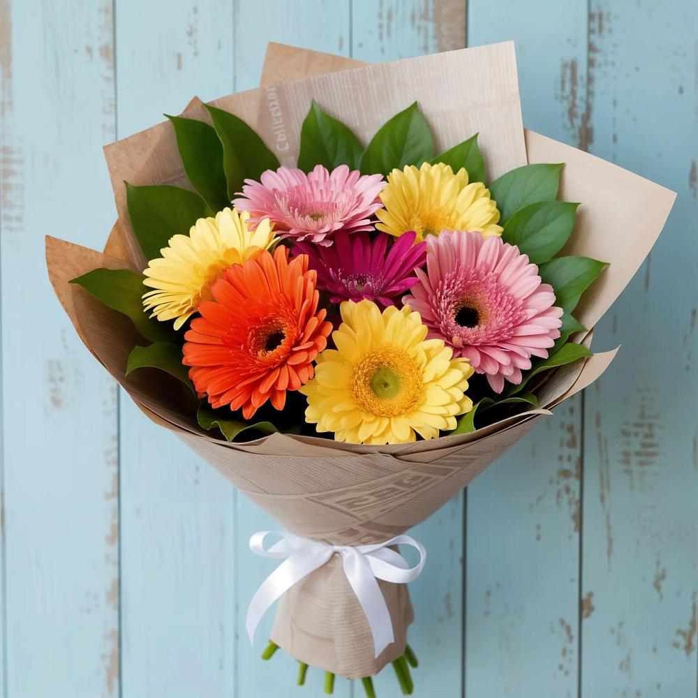 Букет цветов из: Герберы в Кизляре Республики Северная Осетия-Алания