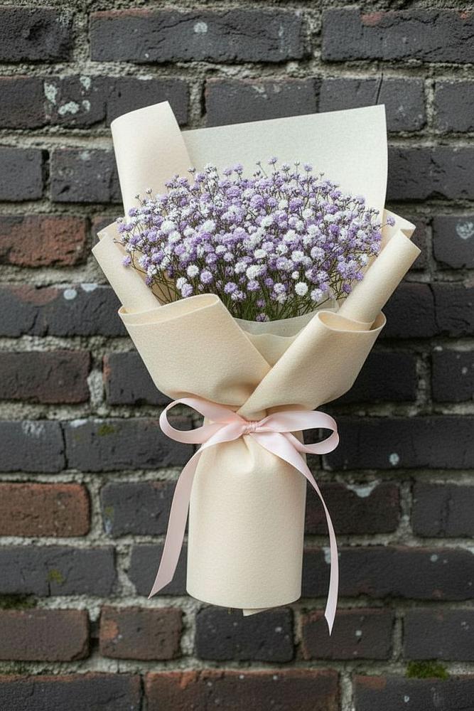 Букет цветов из: Гипсофила в Кизляре Республики Северная Осетия-Алания