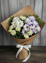 Букет цветов из:  Хризантемы и Розы в Кизляре Республики Северная Осетия-Алания