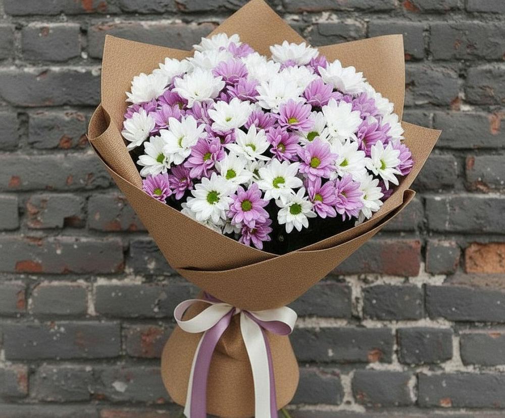 Букет цветов из: Хризантемы в Кизляре Республики Северная Осетия-Алания