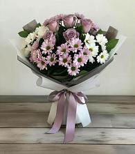 Букет цветов из:  Хризантемы и Розы #REPLACE_PRED# Кизляре Республики Северная Осетия-Алания