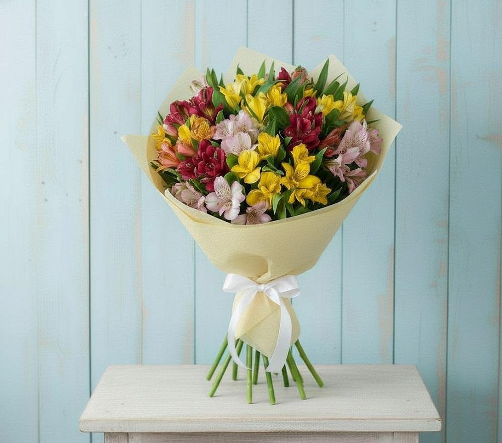 Букет цветов из: Альстромерии в Кизляре Республики Северная Осетия-Алания