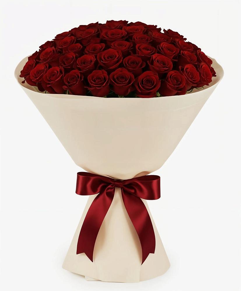 Букет 101 Бордовая роза Блэк Бакарра в Кизляре Республики Северная Осетия-Алания